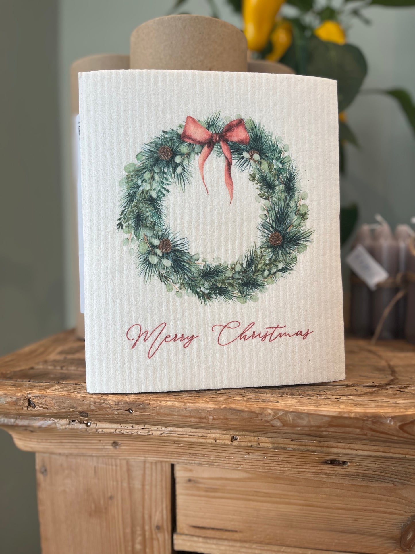 Vaatdoekje kerstkrans