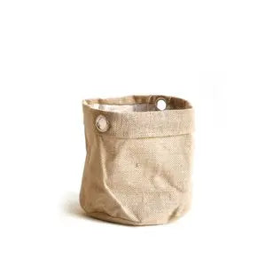 Sizo Jute Bag Naturel met metalen ring