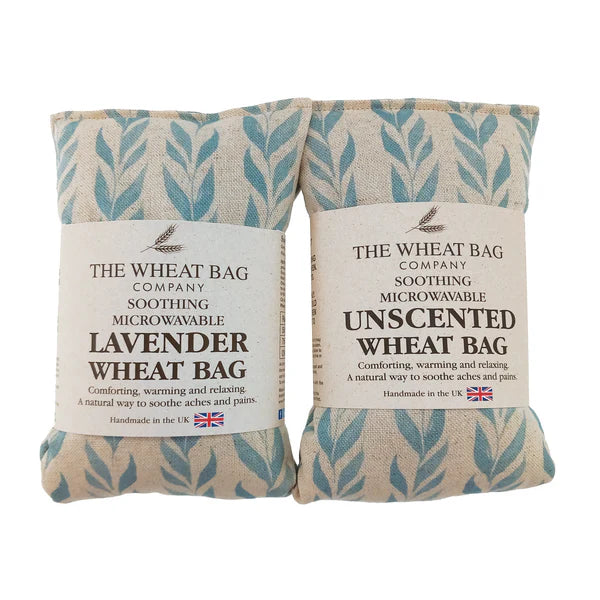 Wheat Bag Blue Leaf Linen/Cotton