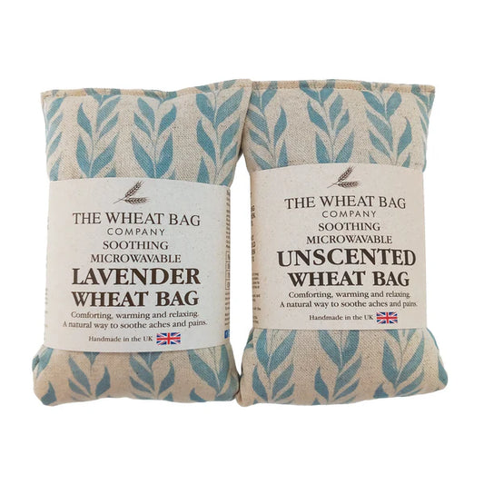 Wheat Bag Blue Leaf Linen/Cotton