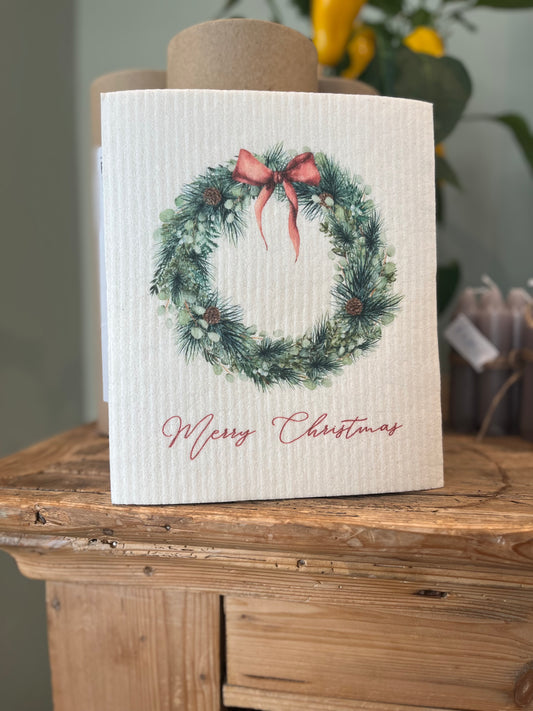 Vaatdoekje kerstkrans