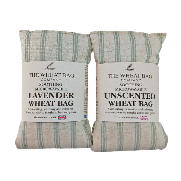 Wheat Bag Green Stripe Linen/Cotton