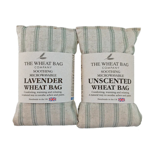 Wheat Bag Green Stripe Linen/Cotton