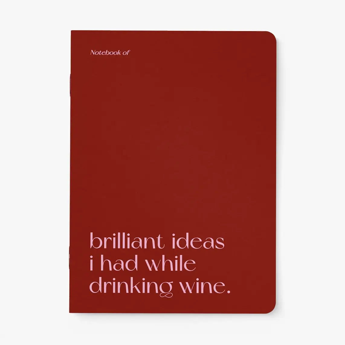 Notitieboek- while drinking wine
