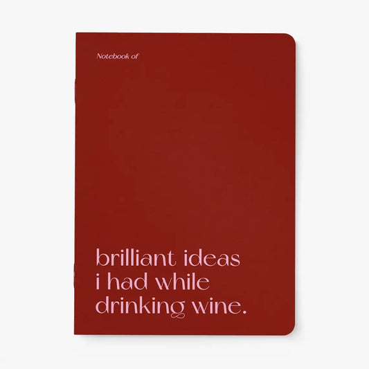Notitieboek- while drinking wine