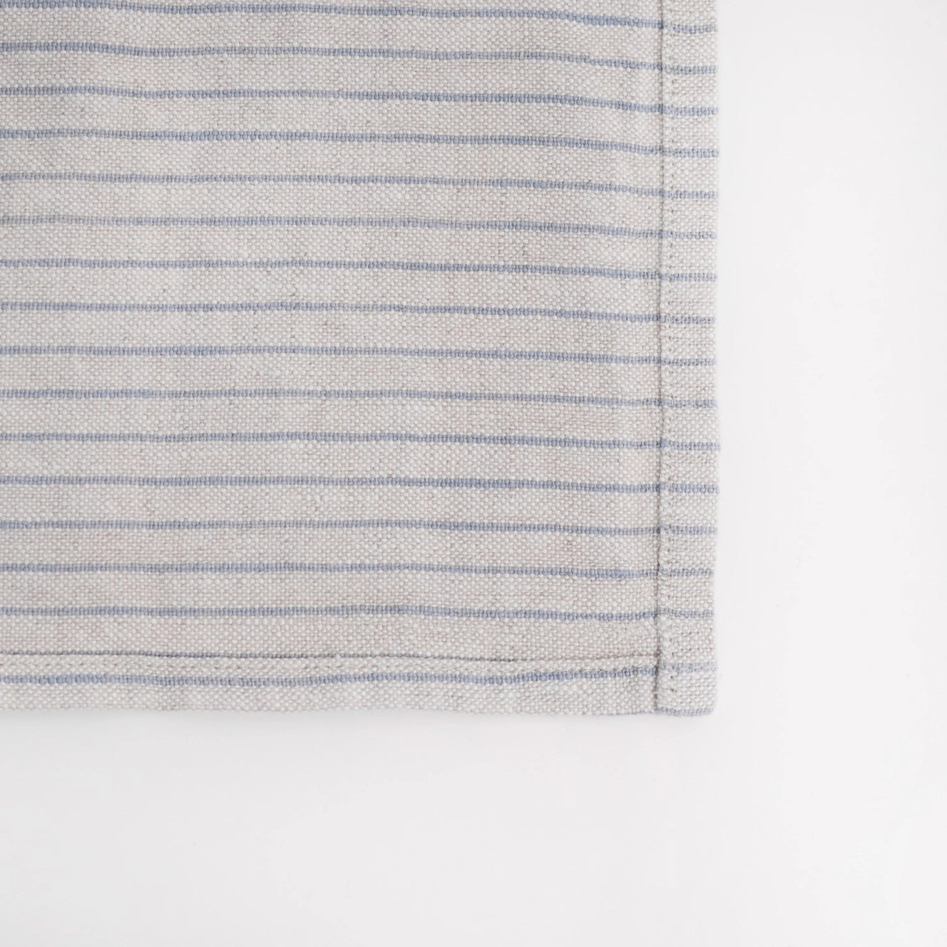 Linen Tales linnen tafelkleed grijsblauw gestreept