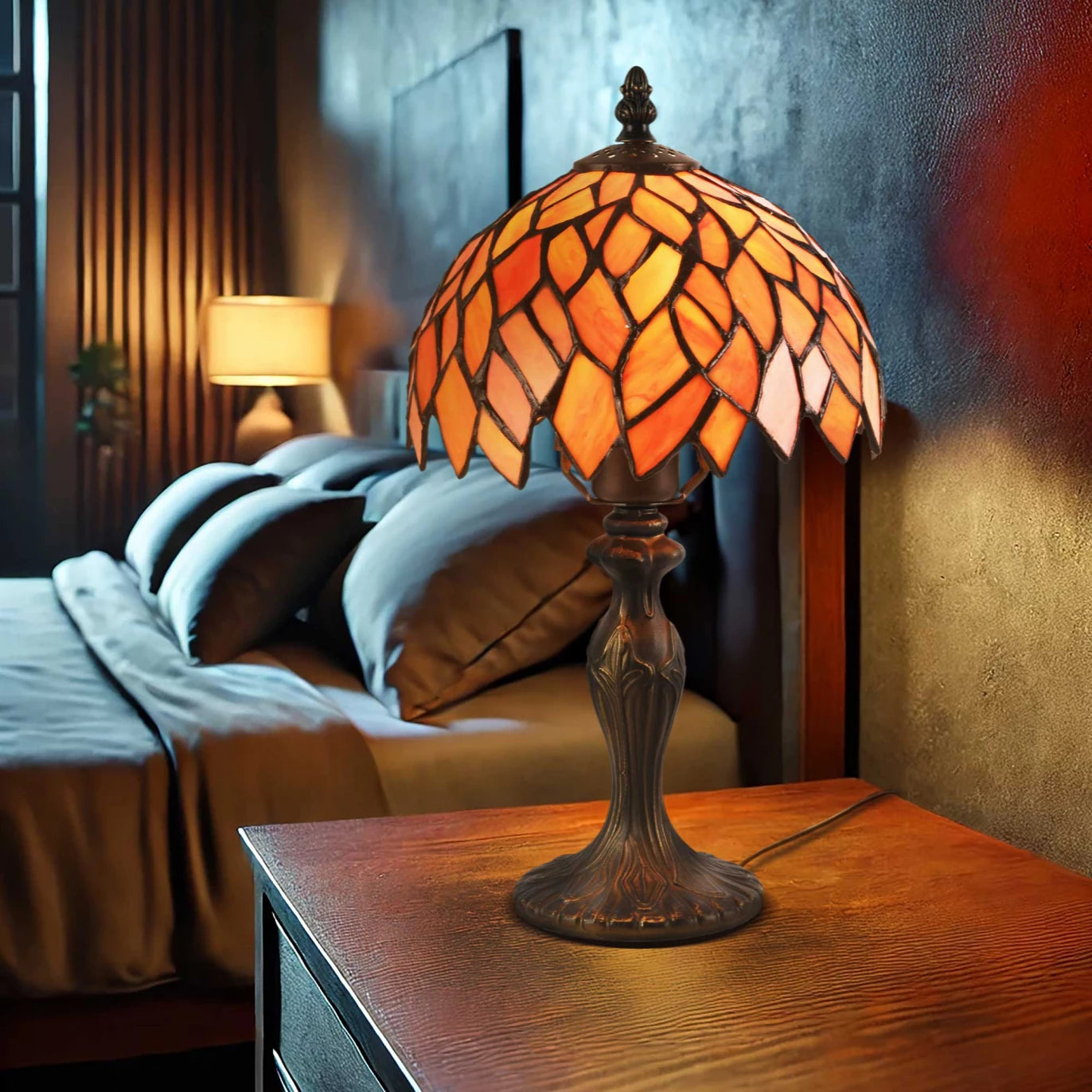 Tafellamp ‘Camille PM’ – Tiffany Stijl in Mozaïekglas