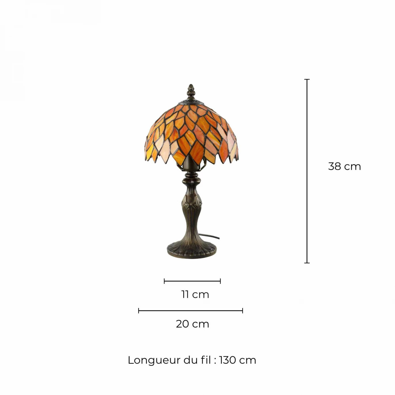 Tafellamp ‘Camille PM’ – Tiffany Stijl in Mozaïekglas